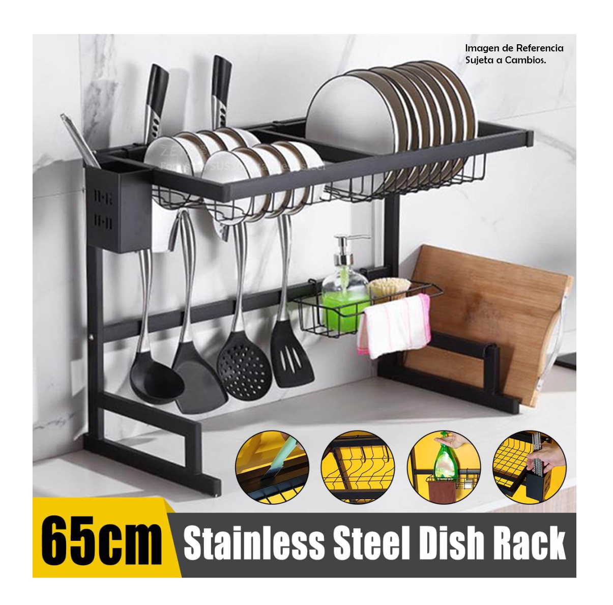 Miniatura 7 de Estante Escurridor Para Platos 65cm